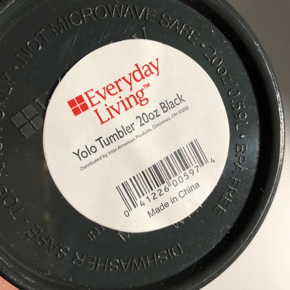 20 oz insulated black travel cup NWT - Picture 8 of 8